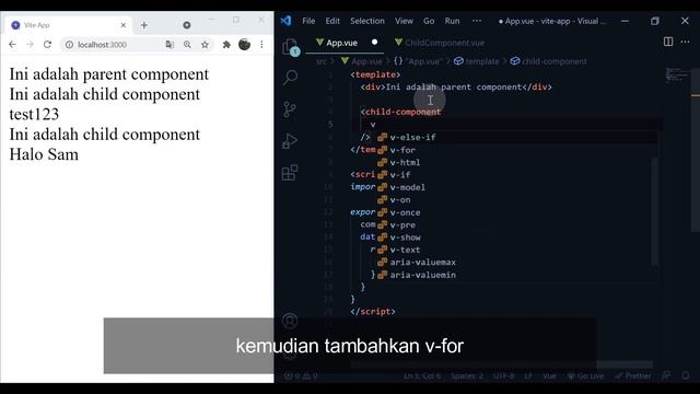 8. VueJs - Loop Pada Component смотреть онлайн