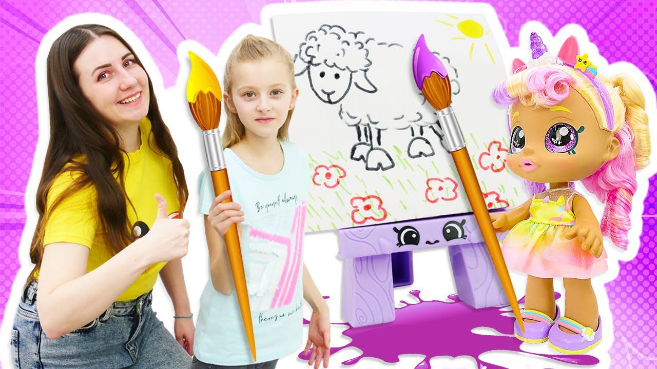 Куколки Кинди Кидс на прогулке. Игры для девочек с Капуки Кануки смотреть онлайн