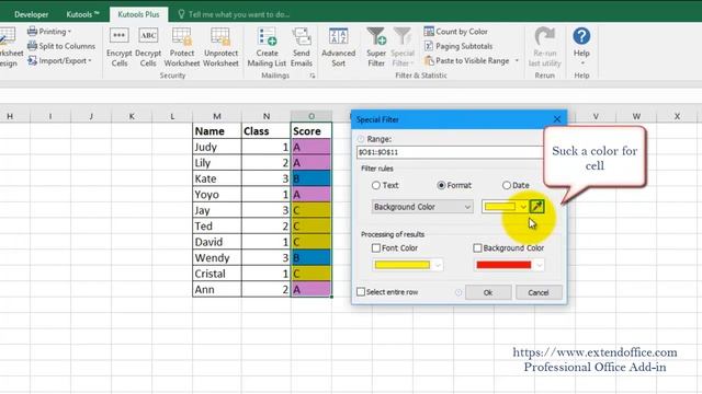 Quickly Filter Cells By The Background Color In Excel смотреть онлайн