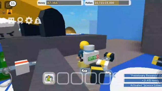 #6Новый учёный медведь в роблоксе. Что от него ждать. Bee Swarm Simulator. Roblox. смотреть онлайн