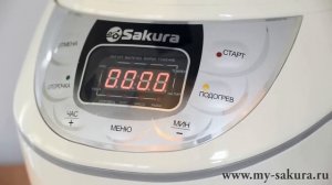 видео инструкция мультиварка скороварка Sakura SA-7758, 2 в 1,  рецепты для мультиварки