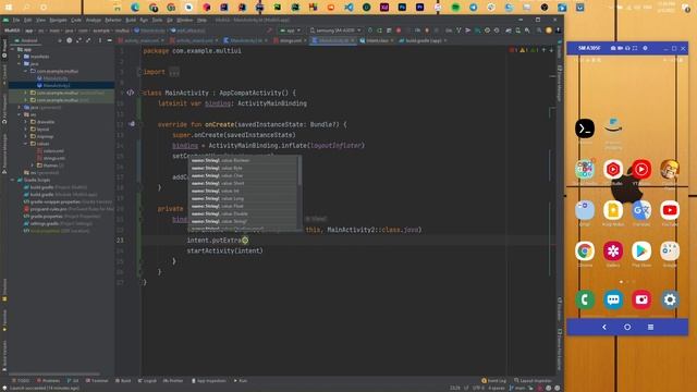 #45 Android Kotlin Development 2022 [Arabic] | Pass data between activites putExtra смотреть онлайн