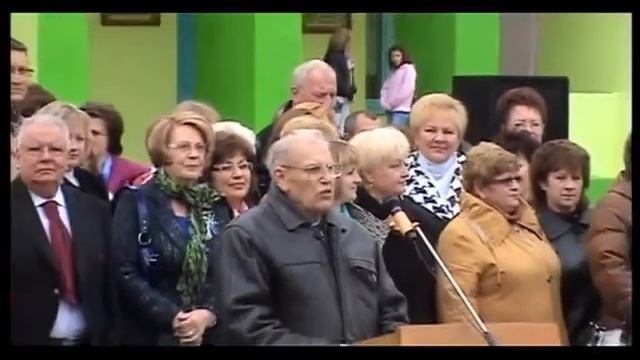 Осиповичи Беларусь, 50 ти летие СШ 3, Школьная линейка, экскурсия по школе смотреть онлайн