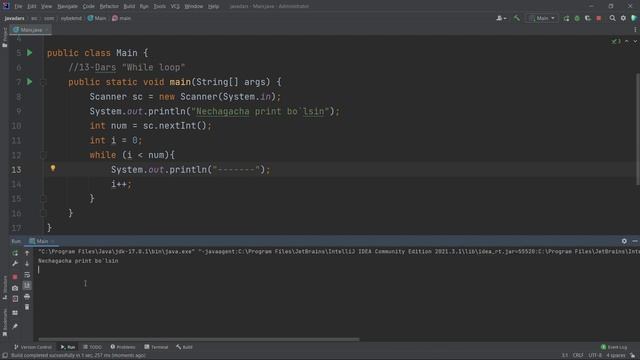 Java Darslari | Dars - 13 While loop смотреть онлайн