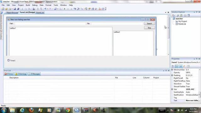 VB 2008 Search that doesn't have Access Denied Folder errors, or any errors смотреть онлайн