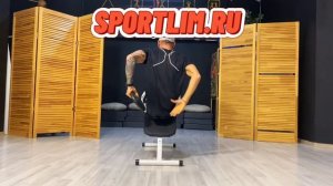 Скамья для пресса + Гиперэкстензия 2в1 обзор и упражнения от Sportlim