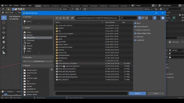 How to download and Add Minecraft Rig for Blender 2.8/2.91 #BLENDER #Tutorial #Minecraft смотреть онлайн
