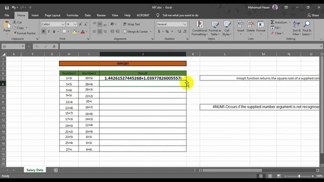 MS Excel IMSQRT Function | IMSQRT Function | IMSQRT Formula in Excel | IMSQRT |Excel Bangla Tutoria смотреть онлайн