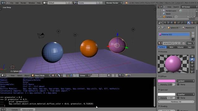 Blender Tutorial - Using Python Expressions to Test Values and Change Colors смотреть онлайн