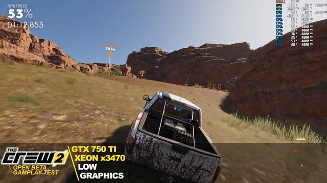 The Crew 2 | Open Beta | Xeon x3470 + GTX 750 Ti | Gameplay | Frame Rate Test [1080p] смотреть онлайн