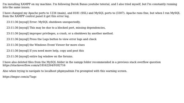 Databases: XAMPP Installation - MySQL shutdown unexpectedly смотреть онлайн
