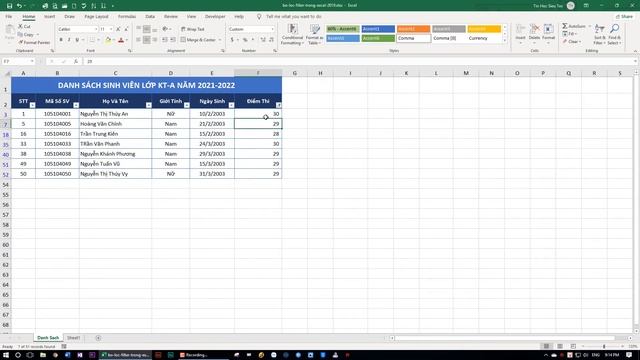 Hướng Dẫn Tạo Và Sử Dụng Bộ Lọc Filter Trong Excel 2019 смотреть онлайн