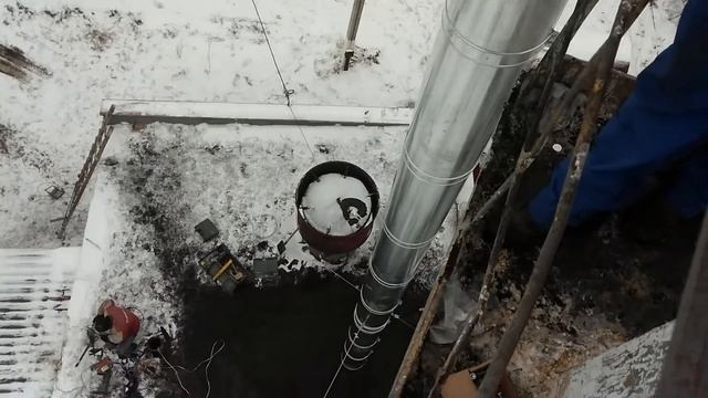 Монтаж дымохода с вышки смотреть онлайн