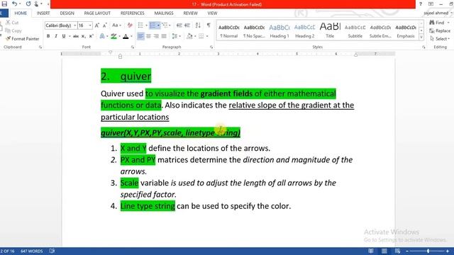 quiver or velocity plot in matlab?2D directional graphs type? [Lecture-23/part-1/section-A] смотреть онлайн