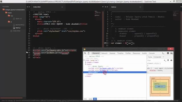 fungsi jQuery: append, prependTo, appendTo, prepend смотреть онлайн
