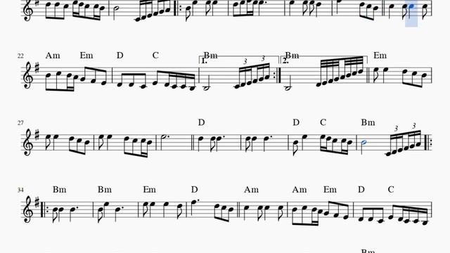 AH BU ŞARKILARIN GÖZÜ KÖR OLSUN- AVNİ ANIL -KEMAN NOTALARI смотреть онлайн