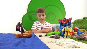 Мультик про роботы Трансформеры. Биск угнал корабль Автоботов