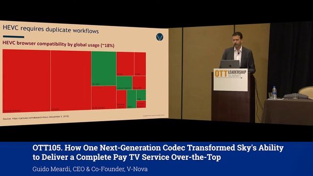 OTT105. How One Next-Generation Codec Transformed Sky's Ability to Deliver a Complete Pay TV Servic смотреть онлайн