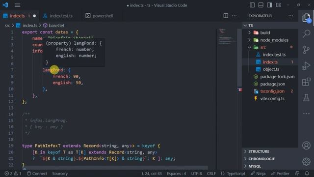 Typescript et vite test: accédé à un objet avec une chaîne de caractères смотреть онлайн