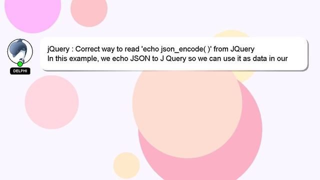 jQuery : Correct way to read 'echo json_encode( )' from JQuery смотреть онлайн