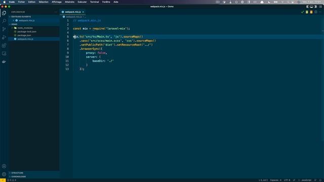 Configurer un projet TypeScript avec Laravel-Mix смотреть онлайн