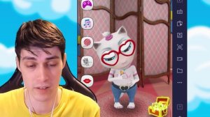 МОЯ ГОВОРЯЩАЯ КОШКА ! ПОТРОГАЛ ГДЕ НЕ НАДО...