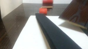 Имитация дерева в цвет венге резиновым шпателем