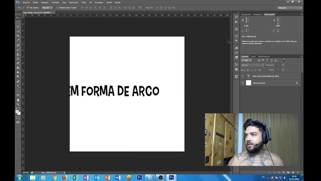 Photoshop para tatuadores - 05 Texto forma de arco смотреть онлайн