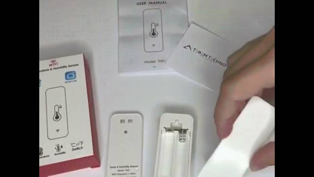 Умный беспроводной датчик температуры и влажности дистанционное управление от Tuya для умного дома смотреть онлайн