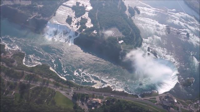 Вертолетная экскурсия над Ниагарским водопадом! / Helicopter tour over Niagara falls! смотреть онлайн