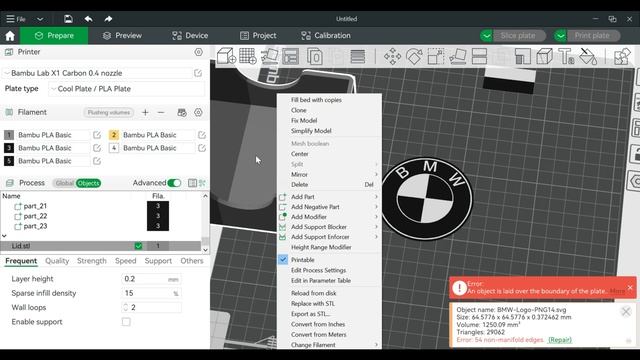 Bambu Studio Logo Import, Text Creation, and Assembly Techniques. смотреть онлайн