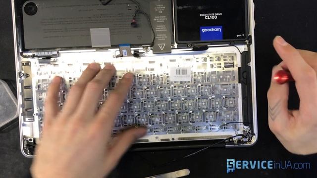 Замена клавиатуры, ремонт MacBook Pro 13 2011 A1278/ Macbook Keyboard Repair Md101