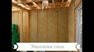 Каркасная баня 4х5м с мансардой от Строительной группы КВ.