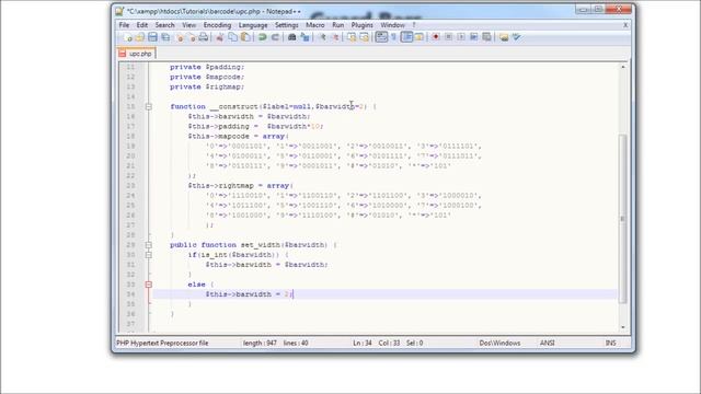 PHP Tutorial: How to Generate a UPC Barcode? Part: 1 смотреть онлайн
