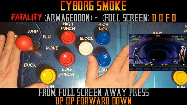 Ultimate Mortal Kombat 3 - Cyborg Smoke - Armageddon Fatality смотреть онлайн
