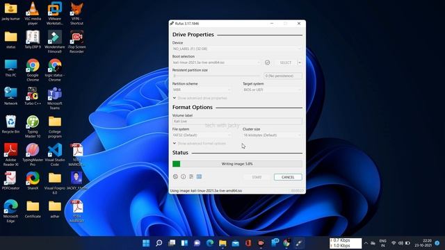 How To Make Portable Os Kali Linux on Pendrive ( How to install kali linux 21.3 on USB смотреть онлайн