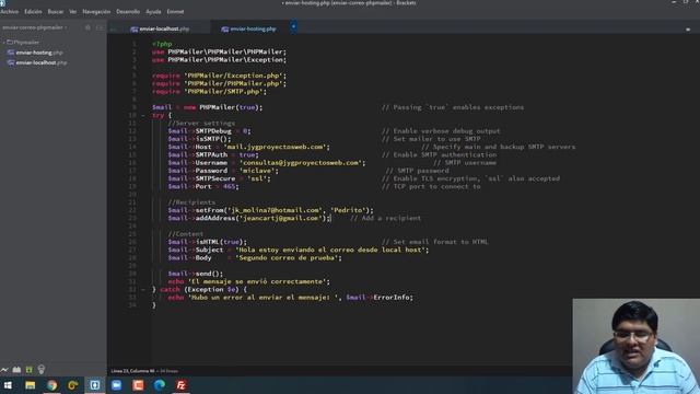 Configurar PhpMailer para enviar correos en hosting/cPanel смотреть онлайн