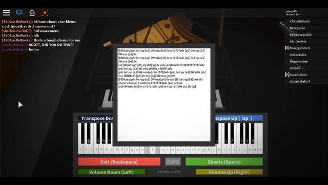 Fur Elise [Expert] Roblox Piano / Virtual Piano [NOTES IN DESC] смотреть онлайн