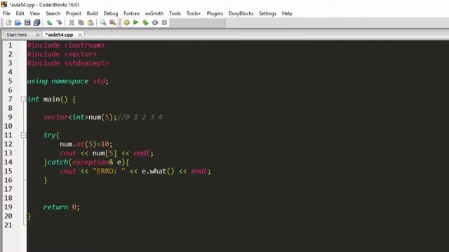 Curso de C++ #54 - tratamento de Erros com try catch смотреть онлайн
