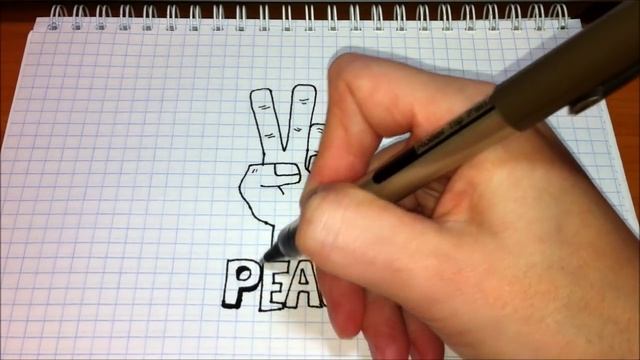 Простые рисунки #261 Всем МИРА / PEACE смотреть онлайн