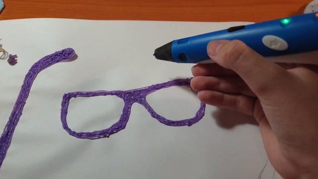 рисуем очки 3д ручкой смотреть онлайн