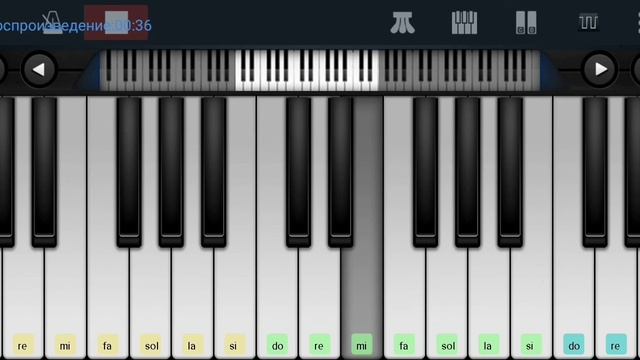 ?? Утомлённое солнце ?ретро шлягер ?? Perfect Piano tutorial на пианино одним пальцем смотреть онлайн