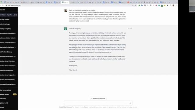ChatGPT for Airbnb Hosts - Reply to Guest Review Prompt - Why use it. смотреть онлайн