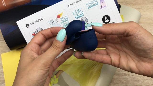 Чехол Silicone для наушников Apple AirPods Pro Blue смотреть онлайн