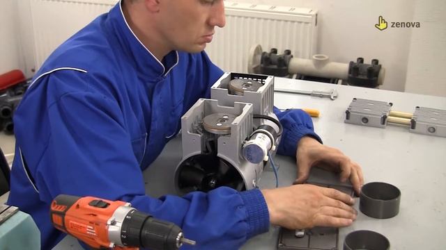 Разбираем безмасляный вакуумный насос Stairs PVP 200V. Как установить ремкомплект. смотреть онлайн