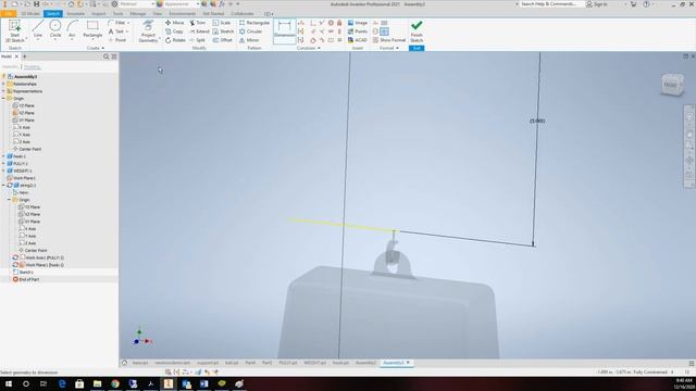 AutoDesk Inventor 2021 Creating a String Pulley Assembly Tutorial смотреть онлайн