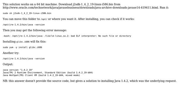 JDK 1.4.2 - where can I download the source? (2 Solutions!!) смотреть онлайн