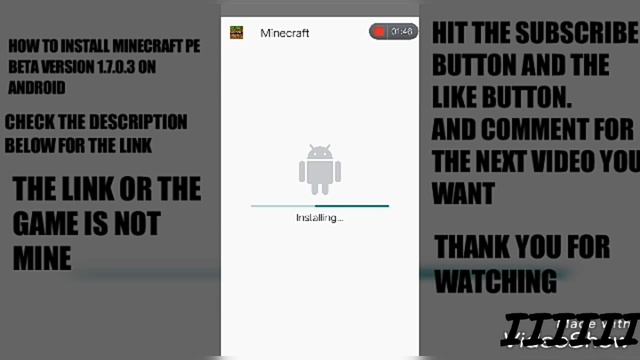 HOW TO INSTALL MINECRAFT PE BETA EDITION 1.7.0.3 смотреть онлайн