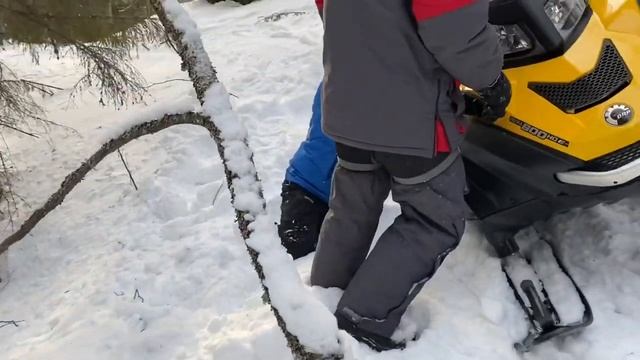 Тайга Варяг 500, BRP Ski-doo Scandic 600 Etec, Polaris Indy Voyageur 550 - на снегоходах в с.Томско смотреть онлайн