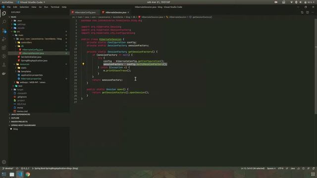 9. Integración y configuración de Hibernate con Spring смотреть онлайн